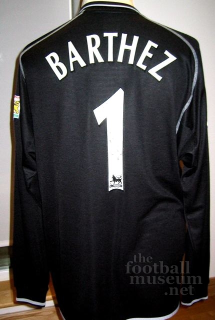 Fabien Bartez  Match Worn Manchester United Shirt